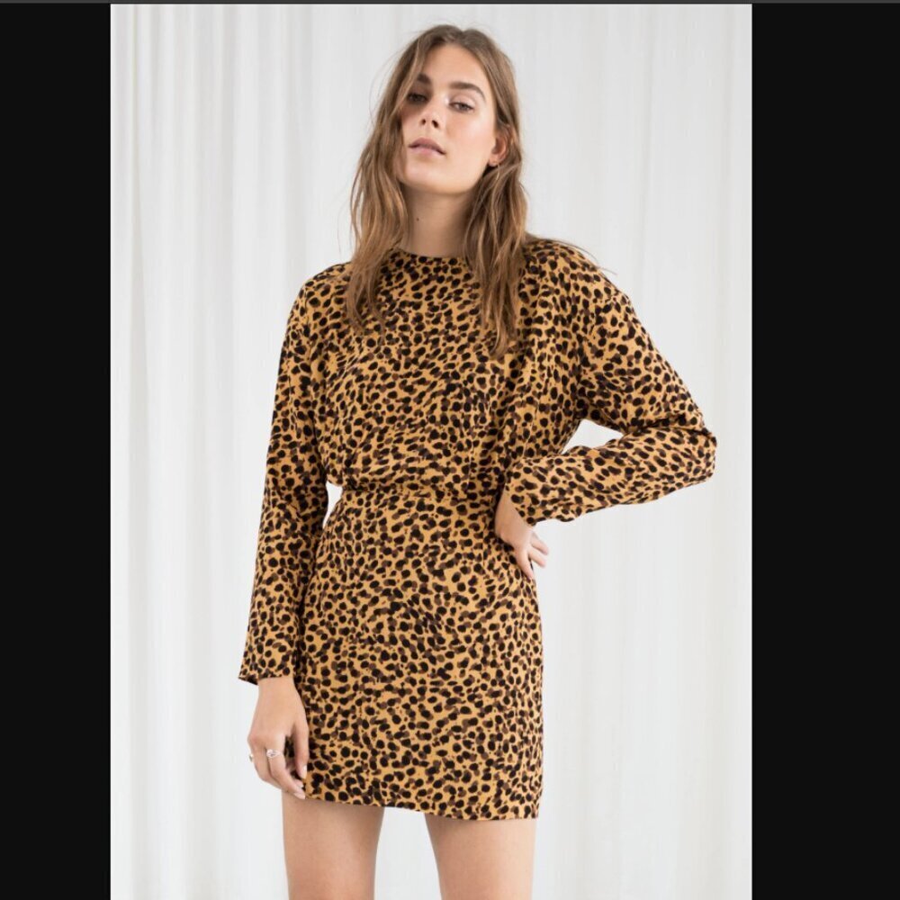 New & Other Stories‎ X Stockholm Atelier Leopard Long Sleeve Mini Dress